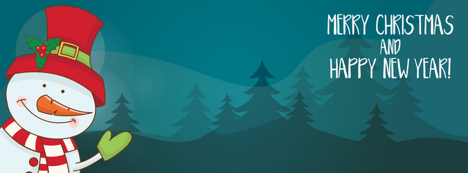 Festive Winter Holiday Banner Vector Image