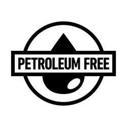 petroleum free badge icon vector