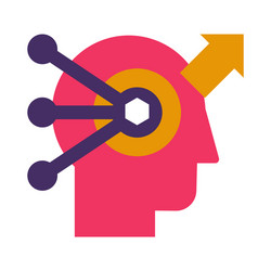 problem solving and analysis flat icon vector image