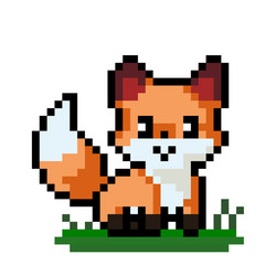 Girl run running pixel art Royalty Free Vector Image