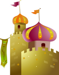 A palace Royalty Free Vector Image - VectorStock