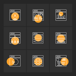 website web user interface app eps icons vector image