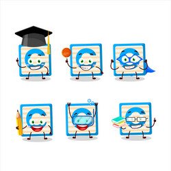 school student toy block c with various expression vector