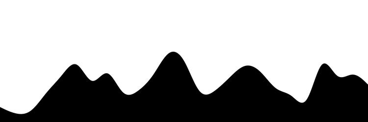 hilly bumpy mountain shape background vector image