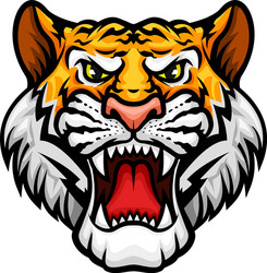 Roaring Tiger Muzzle Icon Vector Image