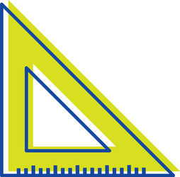 Triangle Ruler for Studying vector image