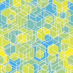 honeycomb seamless pattern repeated overlap vector image