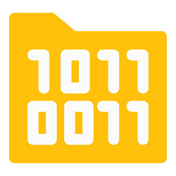 encrypted folder a code information for security vector image
