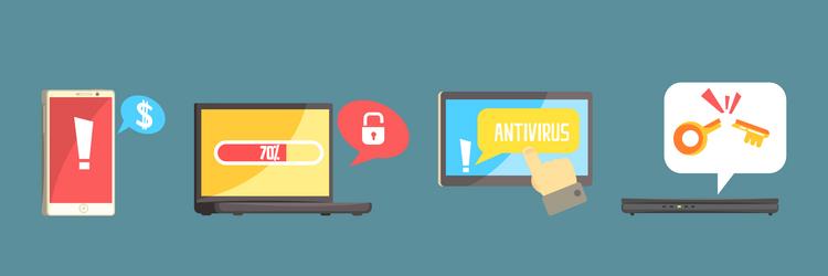 hacker attack and internet fraud element item vector image