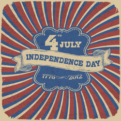 Retro Independence Day Vector Image