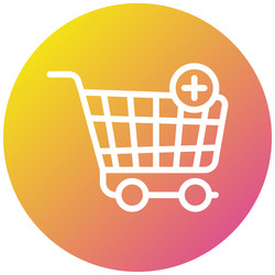 add to cart icon design vector image
