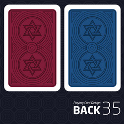 card back abstract pattern background underside vector image
