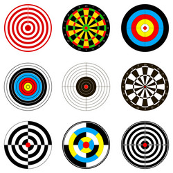 Dartboard Set - Targeting Game vector image