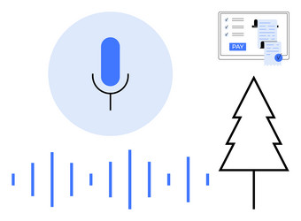 voice command technology with payment integration vector image