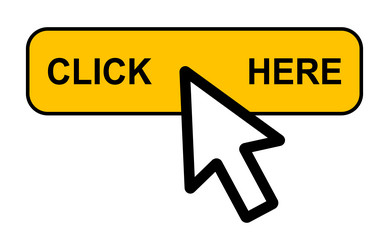 Click here web button internet flat pointer vector