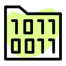 encrypted folder a code information for security vector image