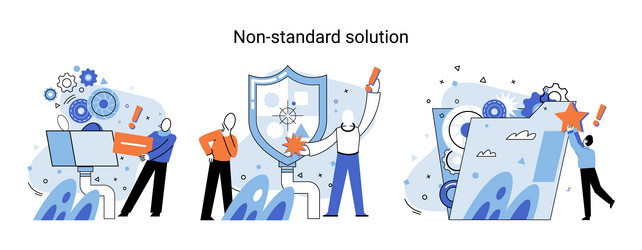 solution solving problem metaphor answer vector image