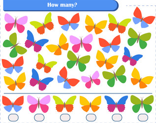 A game for children count and write vector