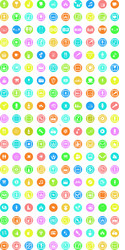 set of universal icons for web and mobile vector image