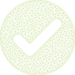 accept polygonal frame mesh vector image