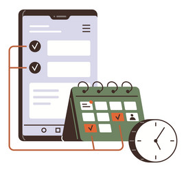 digital task management system with checklist vector image