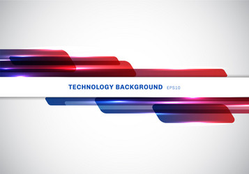 Dynamic Geometric Header - Blue & Red vector image