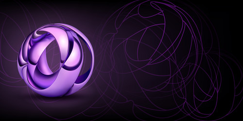abstract background with 3d shape as a sphere vector image