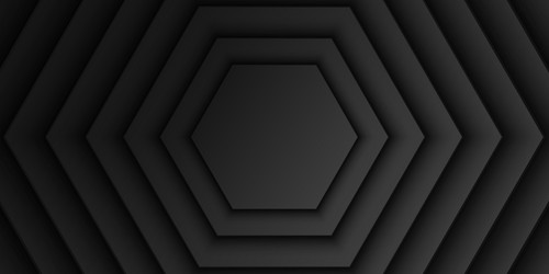 abstract black hexagonal overlap layer background vector image