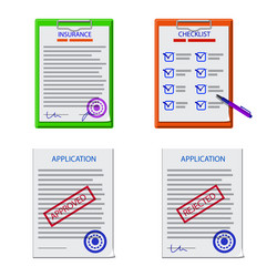 design of form and document icon set vector