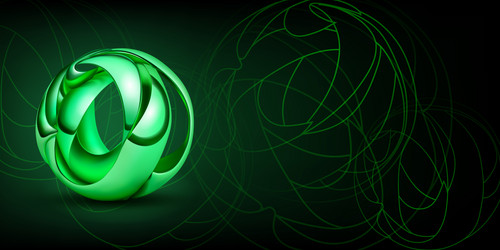 abstract background with 3d shape as a sphere vector image