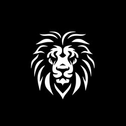 lion - minimalist and simple silhouette Vector Image