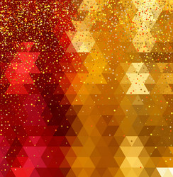 red luxury background with triangle frame element vector image