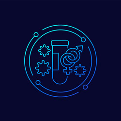 std testing icon linear design vector image