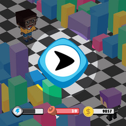 game ui menu application mobile app vector image