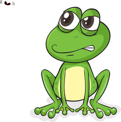 happy frog fly Vector Image