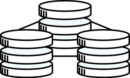 line database technology system information vector image