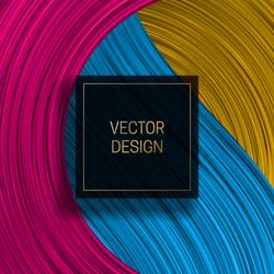 Square frame on colorful dynamic background vector