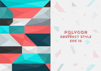 Polygon abstract background modern pattern design vector