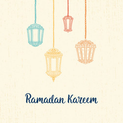 ramadan kareem card vector