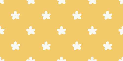 seamless pattern with hand drawn flower vector