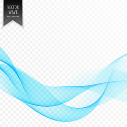 Transparent wave background design Royalty Free Vector Image