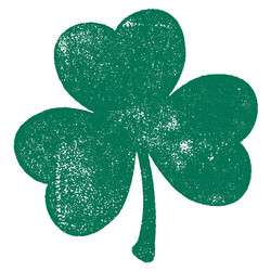 Four-leaf shamrock clover icon Royalty Free Vector Image