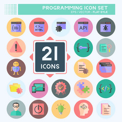 programming icon set suitable for vector image