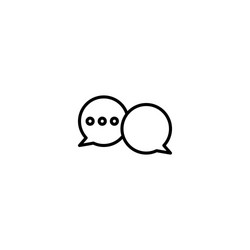 Chat talk icon vector