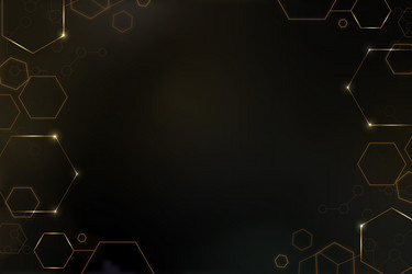 digital technology background with hexagon frame vector image