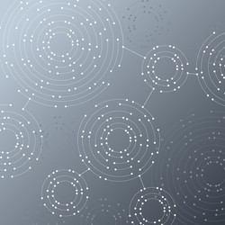 geometric pattern with connected lines and dots vector image