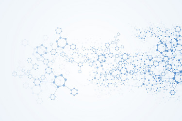 Science network pattern connecting lines and dots vector