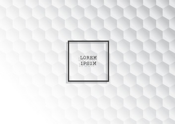 abstract background with monochrome hexagonal vector image