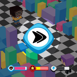 game ui menu application mobile app vector image