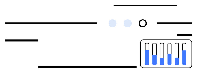 modern user interface with interactive graphical vector image